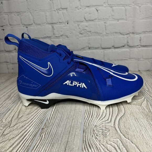 Nike Alpha Menace Pro 3 Football Cleats Men’s 13 Blue CT6649-414 New - Picture 1 of 7